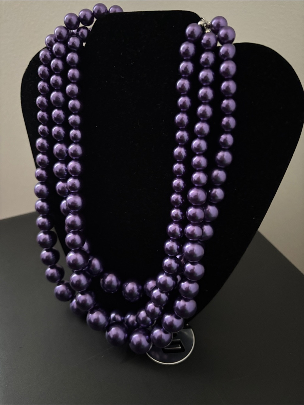 Purple Multi-Strand Pearl Necklace - Women Jewelry